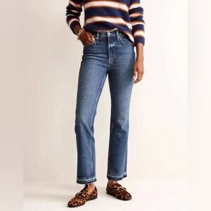 Boden Mid Rise Baby Kick Jeans